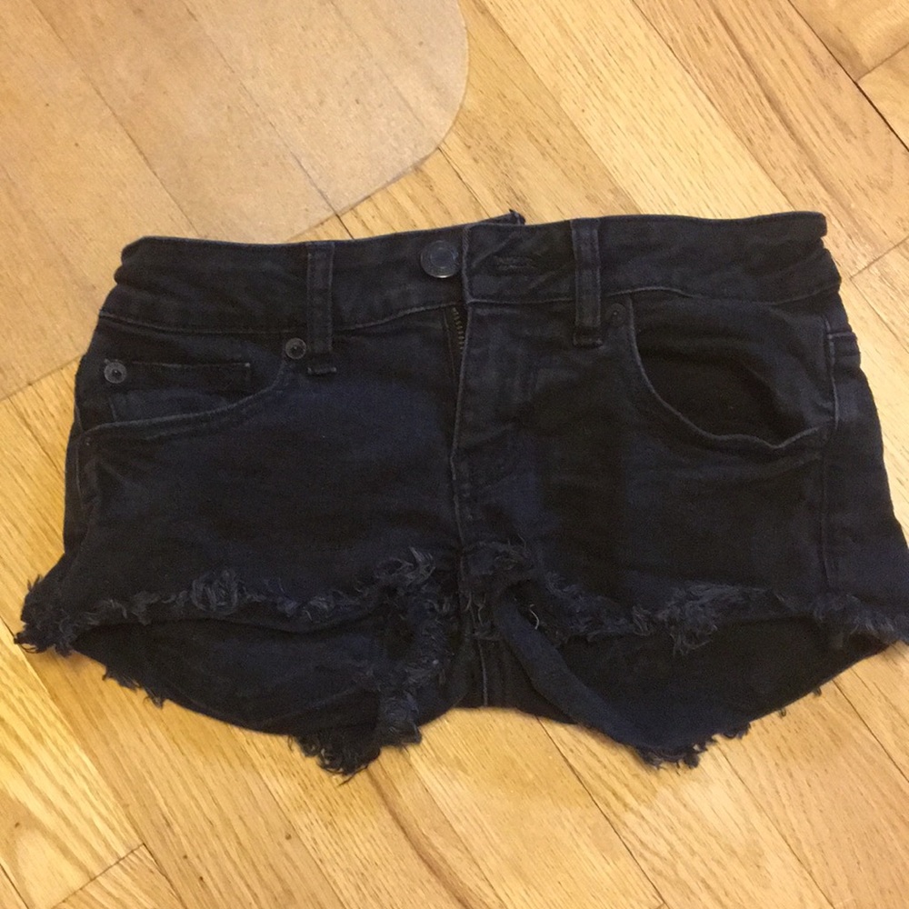 Frayed American Eagle Jean Shorts